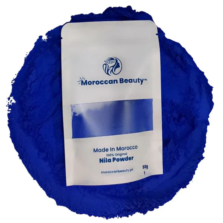 Natural Moroccan Blue Nila Glow & Whitening Powder