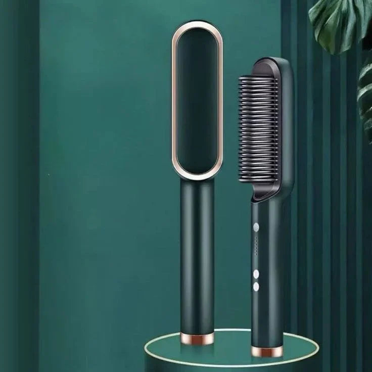 Hair Straightener Brush & Curling Comb (2 in 1)
